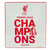 Front - Liverpool FC - Plaque de porte PREMIER LEAGUE CHAMPIONS
