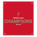Front - Liverpool FC - Plaque de porte PREMIER LEAGUE CHAMPIONS