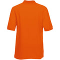 Orange - Back - Fruit Of The Loom - Polo manches courtes - Homme