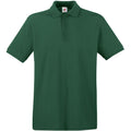 Vert bouteille - Front - Fruit Of The Loom - Polo manches courtes - Homme