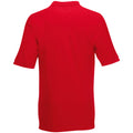 Rouge - Back - Fruit Of The Loom - Polo manches courtes - Homme