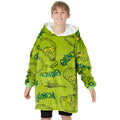 Vert - Back - The Grinch - Sweat à capuche couverture - Enfant