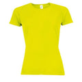 Jaune néon - Front - SOLS - T-shirt de sport - Femme
