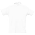 Blanc - Back - SOLS Summer II - Polo à manches courtes - Homme