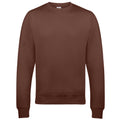 Marron chocolat - Front - AWDis - Sweatshirt - Hommes