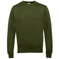 Vert olive - Front - AWDis - Sweatshirt - Hommes