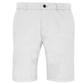 Blanc - Front - Asquith & Fox - Short style chino - Homme