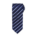 Bleu marine-Bleu roi - Front - Premier - Cravate rayée - Homme