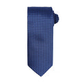 Bleu roi - Front - Premier - Cravate à motif pied de poule - Homme