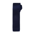 Bleu marine - Front - Premier - Cravate effet tricot - Homme