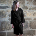 Noir - Back - Towel City - Robe de chambre style kimono - Femme