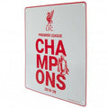 Blanc - Side - Liverpool FC - Plaque de porte PREMIER LEAGUE CHAMPIONS
