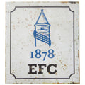 Blanc-Bleu - Front - Everton FC - Plaque décorative style rétro