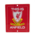 Rouge - Blanc - Jaune - Front - Liverpool FC - Panneau de fenêtre THIS IS ANFIELD