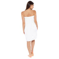 Blanc - Back - Serviette de bain enveloppante - Femme