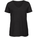 Front - B&C Favourite - T-Shirt en coton bio à  col V - Femme