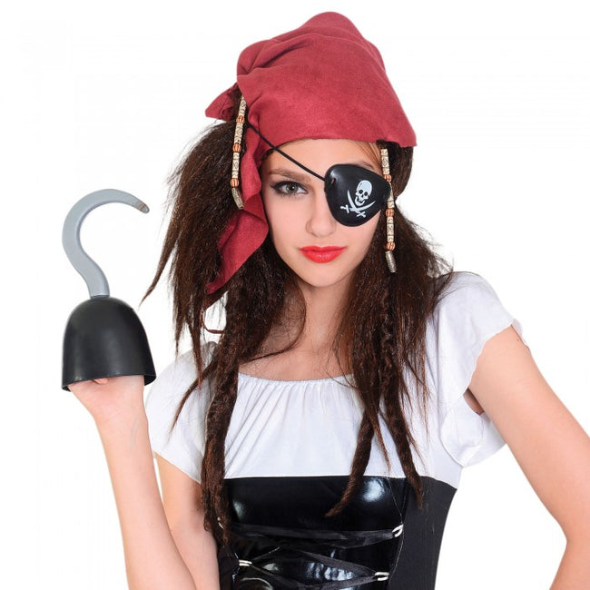 Front - Bristol Novelty - Perruque PIRATE - Femme