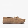 Sable - Back - Sleepers Adie - Chaussons en cuir suédé style mocassins - Homme