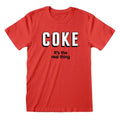 Front - Coca-Cola - T-shirt IT'S THE REAL THING - Adulte