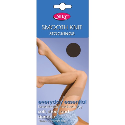 Front - Silky Smooth - Bas pour porte-jarretelles (1 paire) - Femme