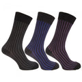 Front - Chaussettes rayées (3 paires) - Homme