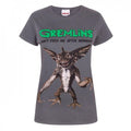 Front - Gremlins - T-shirt Le Rayé 'Don't Feed Me After Midnight' - Femme