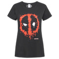 Front - Deadpool - T-shirt SPLAT MASK - Femme