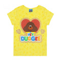 Front - Hey Duggee - T-shirt GLITTER HEART - Fille