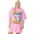 Front - Barbie - Robe t-shirt CALI VIBES - Femme