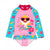 Front - Baby Shark - Maillot de bain 1 pièce WIPE OUT! - Fille
