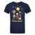 Front - Button Moon - T-shirt - Homme