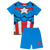 Front - Captain America - Ensemble de pyjama court - Garçon