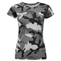 Front - SOLS - T-shirt à motif camouflage - Femme