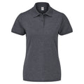 Bleu marine chiné - Front - Fruit Of The Loom - Polo manches courtes - Femme