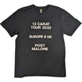Front - Post Malone - T-shirt TOUR - Adulte