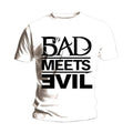 Blanc - Front - Eminem - T-shirt BAD MEETS EVIL - Adulte
