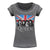 Front - Queen - T-shirt BURNOUT - Femme