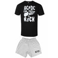 Front - AC/DC - Ensemble de pyjama court FOR THOSE ABOUT TO ROCK - Adulte