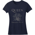 Front - Queen - T-shirt GREATEST HITS - Femme