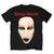 Front - Marilyn Manson - T-shirt RED LIPS - Adulte