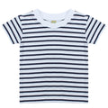 Front - Larkwood - T-shirt rayé à manches courtes - Bébé unisexe