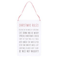 Front - Something Different - Pancarte suspendue CHRISTMAS RULES