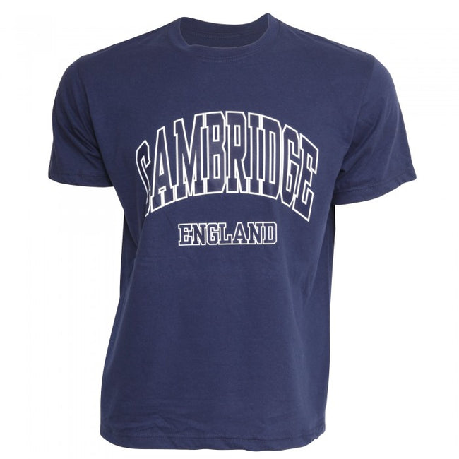 Front - T-shirt à manches courtes 100% coton imprimé Cambridge England - Homme