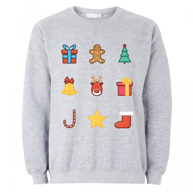 Front - The T-Shirt Factory - Sweat-shirts 'Emojis' - Homme