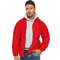 Rouge - Back - Absolute Apparel - Polaire zippée HERITAGE - Homme