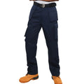 Bleu marine - Back - Absolute Apparel - Pantalon cargo UTILITY - Homme