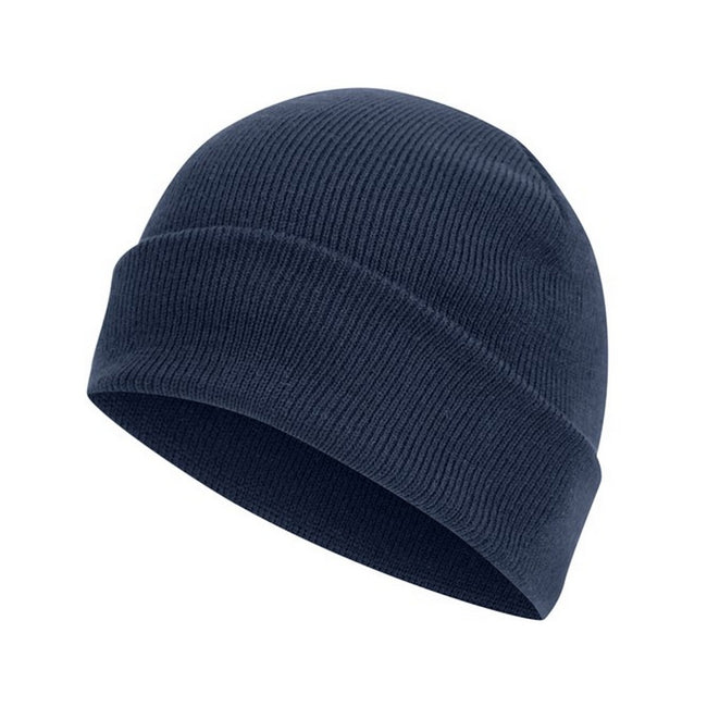 Bleu marine - Front - Absolute Apparel - Bonnet tricoté avec revers - Mixte