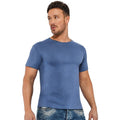 Bleu indigo - Back - Casual - T-shirt manches courtes - Homme