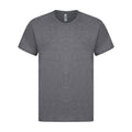 Gris foncé chiné - Front - Casual - T-shirt manches courtes - Homme