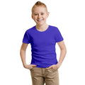 Bleu roi - Back - Casual Classic - T-shirt en coton peigné - Enfant